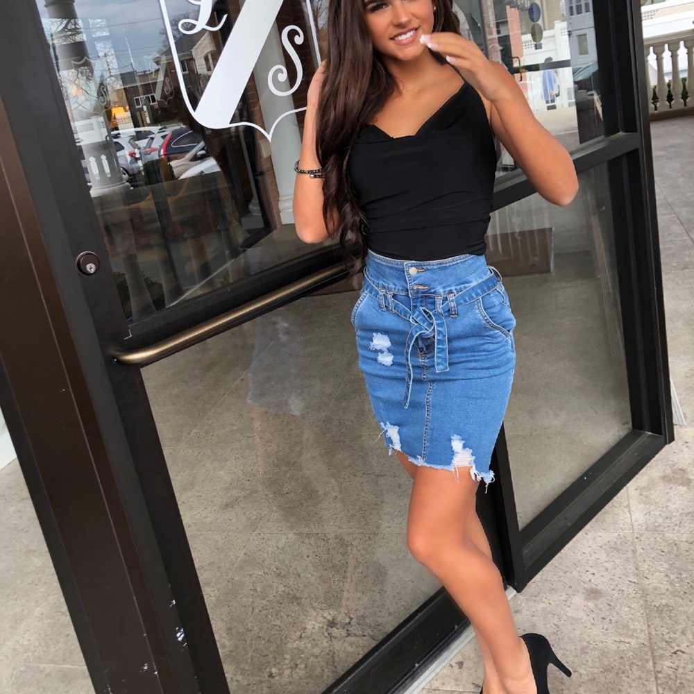 Denim skirt